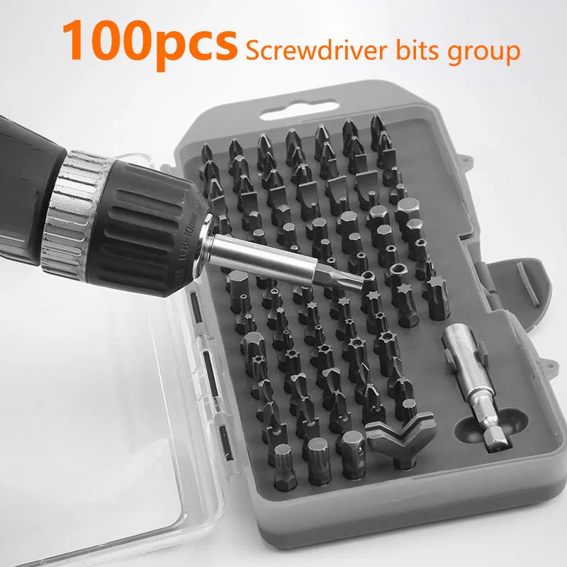 

100in1 Precision Magnetic Screwdriver bits Set Hex Phillips Screw Driver CR-V Bit for Mobile Phone Tablet Laptop Repair Tool