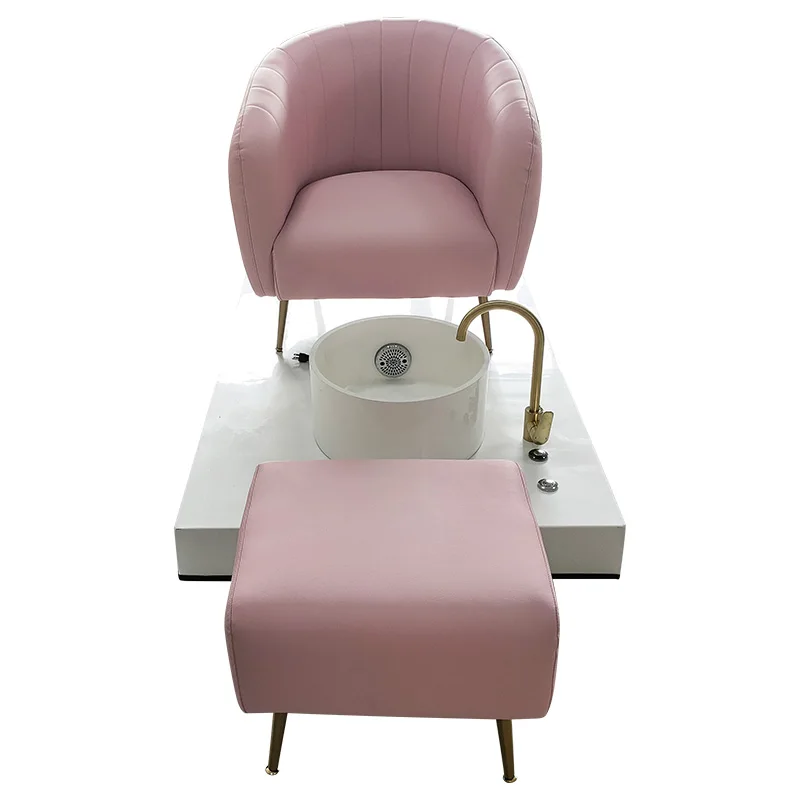 Confortável cor personalizada rosa tubeless luxo moderno massagem elétrica cadeira de pedicure salão de beleza manicure cadeira