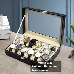WELLZONE 2/3/4/56/8/10/12 Grids PU Leather Watch Case Holder Organizer Storage Box For Quartz Best Gift