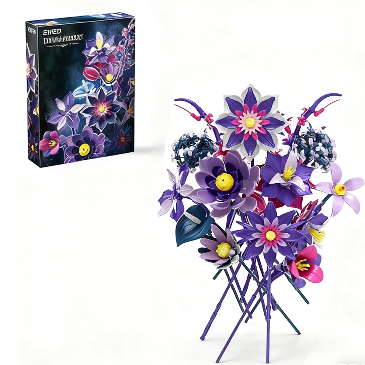 

DIY Романтический Вечный Строительный Блок Букет Мечтательный Искусственный Цветок Модель Игрушки Креативный Настольный Орнамент Праздничный Подарок Для Девочки Подарочный Набор Подарок На День Святого Валентина