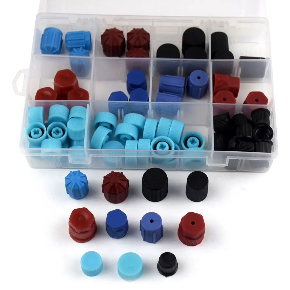 

Durable A/C Valve Core Dust Cap Set Valve Core Dust Caps Set Air Conditioning Valve Core Cap Dust Cap for Car Air Conditioning