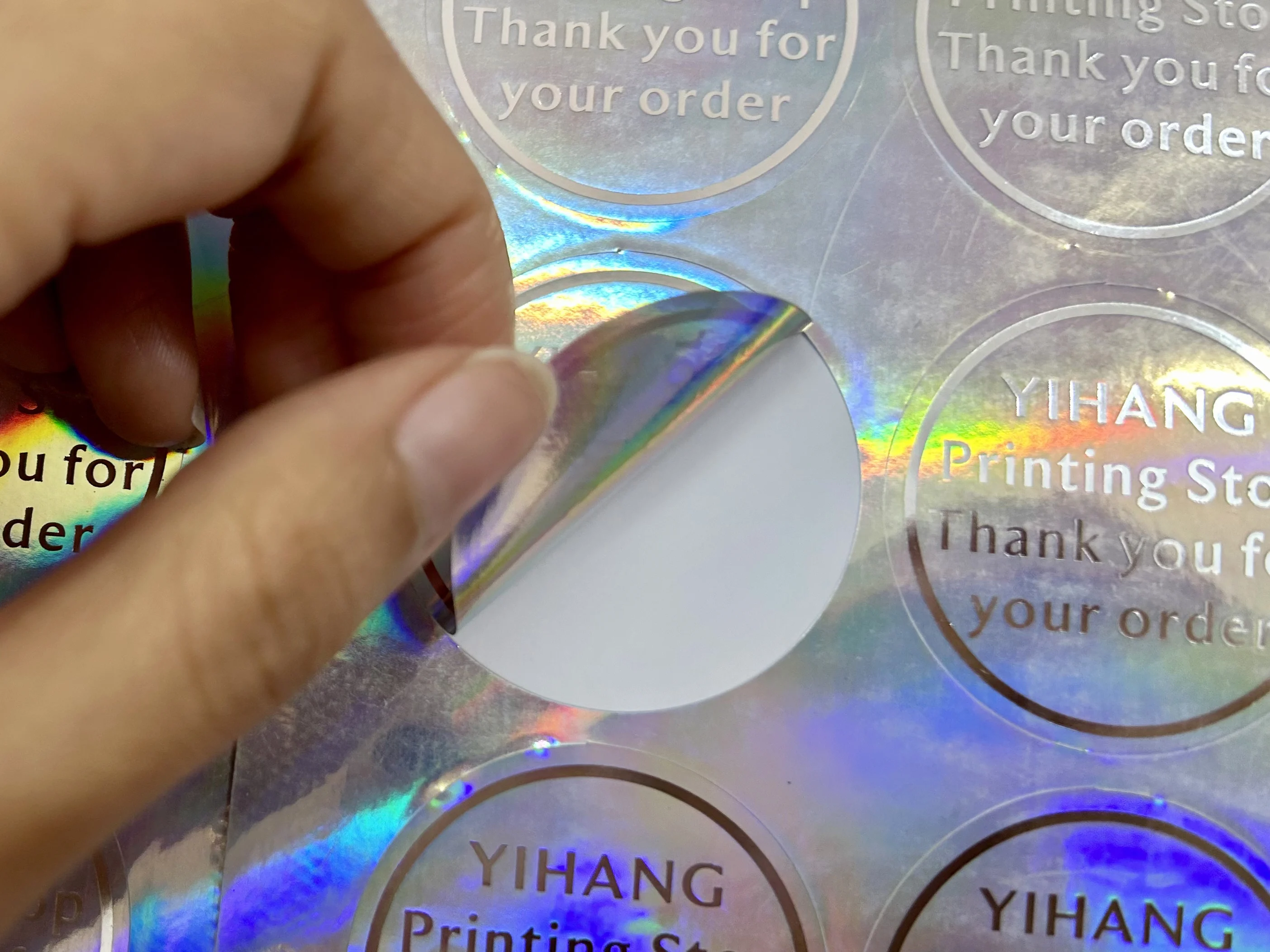 Adesivos refletivos a laser, logotipo personalizado, vários textos, à prova d'água, podem cortar vários gráficos