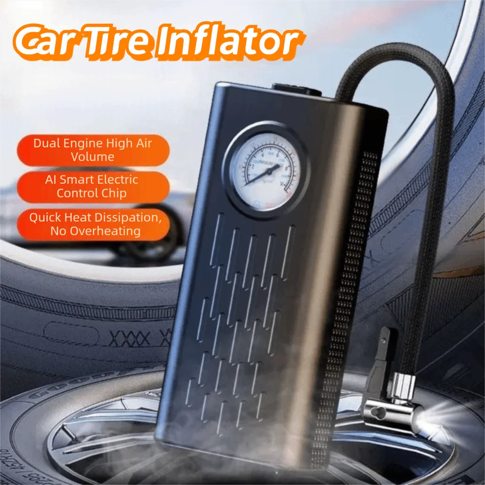 

Указательный манометр, цифровой автомобильный насос для накачивания шин, беспроводной электрический воздушный компрессор с быстрым накачиванием, многофункциональный автоматический