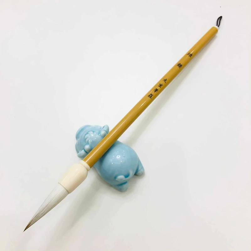 

Weasel Woolen Multiple Hair Calligraphy Brush Pen Professional Yan Zhenqing Regular Script Writing Brush for Beginners Students