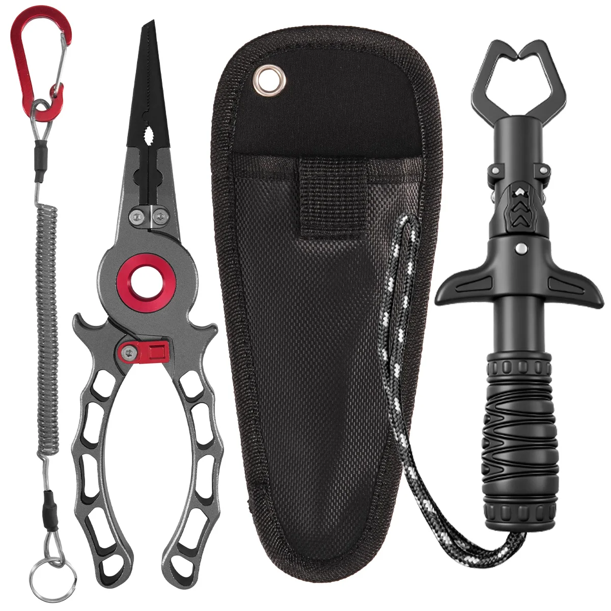 

Aluminum Alloy Lure Pliers Fish Controller Set Multi-functional Spinning/Casting Fish Lip Grabber Fishing Equipment