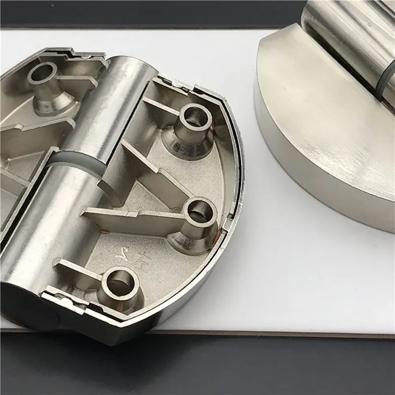 1 pçs engrossado partição dobradiça acessórios de ferragem para banheiros públicos fechamento automático da porta e dobradiças de elevação para banheiros