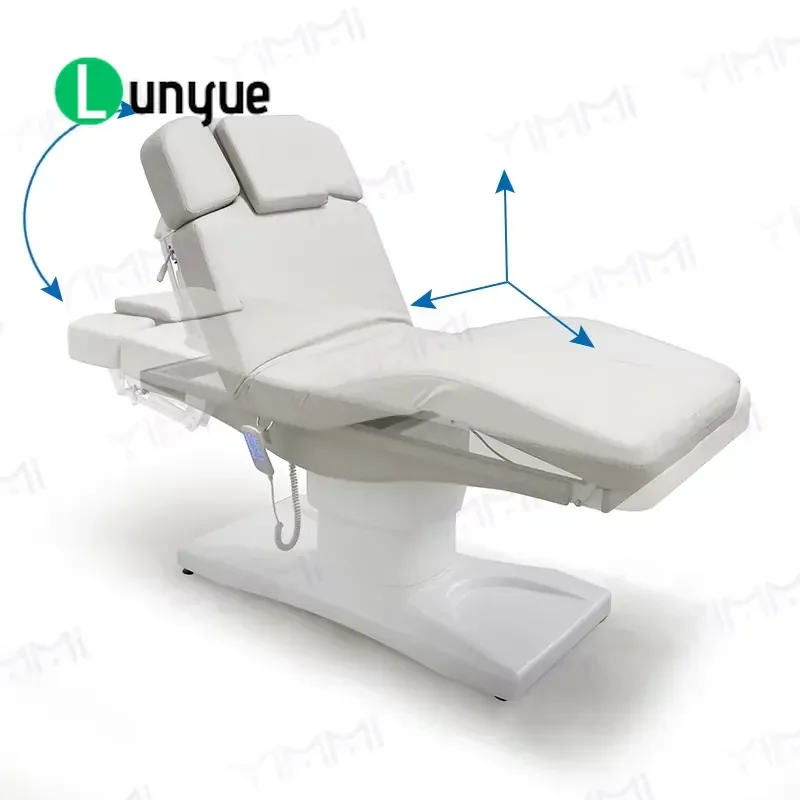 3 Motor Electric Massage Bed Adjustable Furniture PVC Leather Metal Frame One Button Pause Control for Hotel Beauty Spa