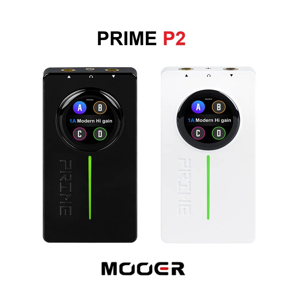 

MOOER PRIME P2 Portable Smart Effect Player provides 80 preset tone positions for 134 effect models and supports tone cloud