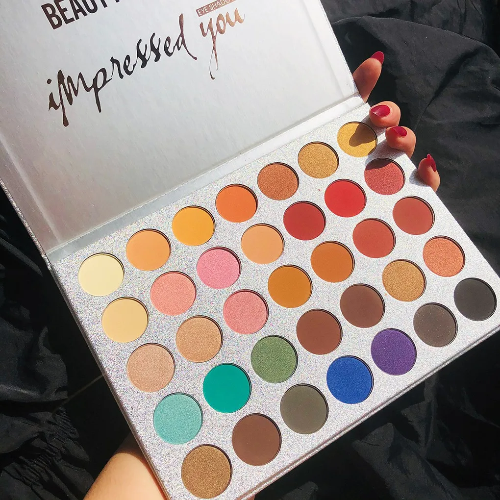 BEAUTY GLAZED Impressed Me Perfect 35 Colors Matte Shimmer Waterproof Longlasting Makeup Palette