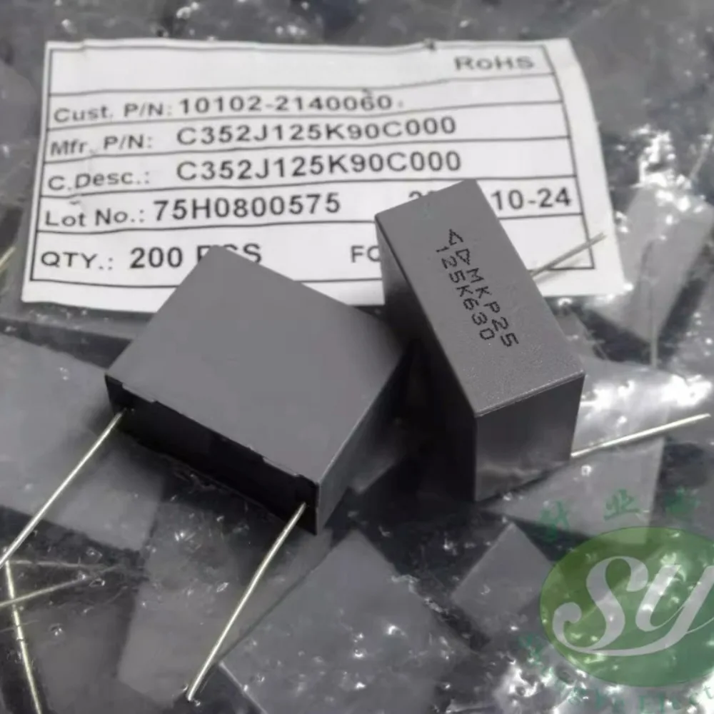 10pcs/lot Fara MKP25 1.2uf/630v 1u2 125 Brand New 22mm Film Capacitor C352J125K90C