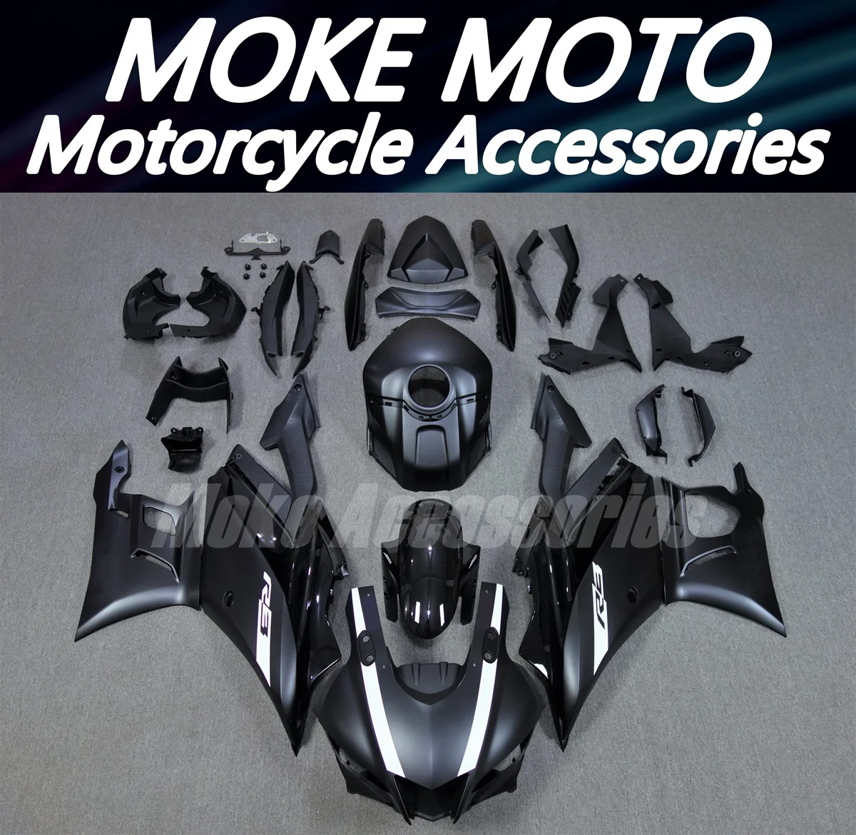 

Moke moto Motorcycle Bodywork Set For YZF R3 2019 2020 2021 2022 2023 2024 Fairings Kit Fit ABS injection Black White