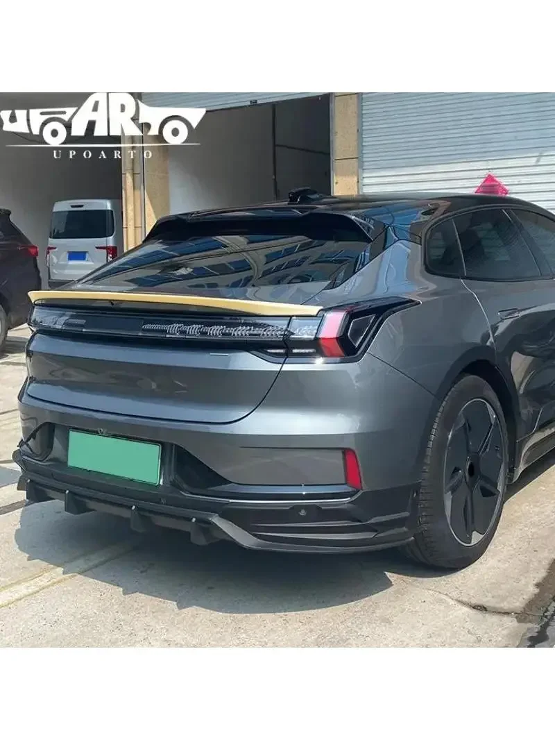 Achterste auto spoilers ABS plastic auto mid wing achter spoiler midden spoiler voor Geely Zeekr 001 2021 2022 - afbeelding 2