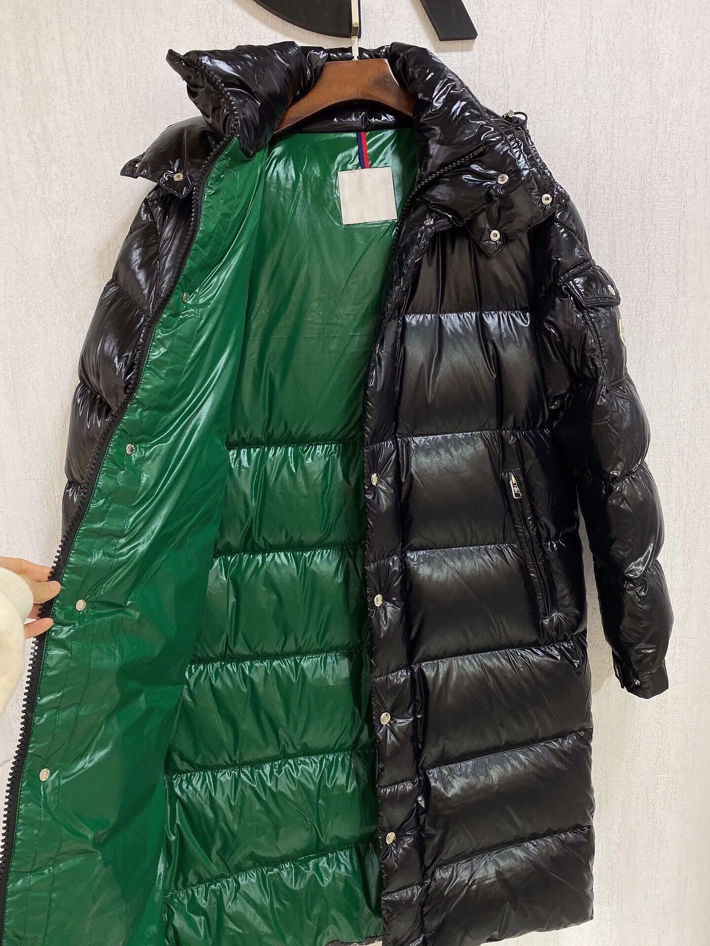 Women's Clothing High quality zipper pocket hooded warm mid-length down jacket Winter New  NO.3