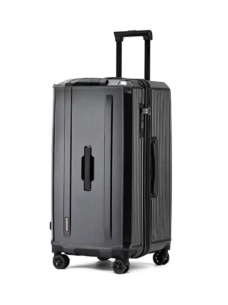 Five-wheel suitcase Universal wheel thickened trolley case Suitcase Strong and durable travel case Zipper model