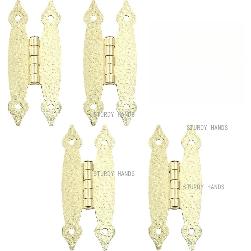 4PCS Metal Hammer Hinge, Embedded Cabinet Hinges, Suitable for Wooden Boxes, Furniture Hinges, Household Hardware Accessories