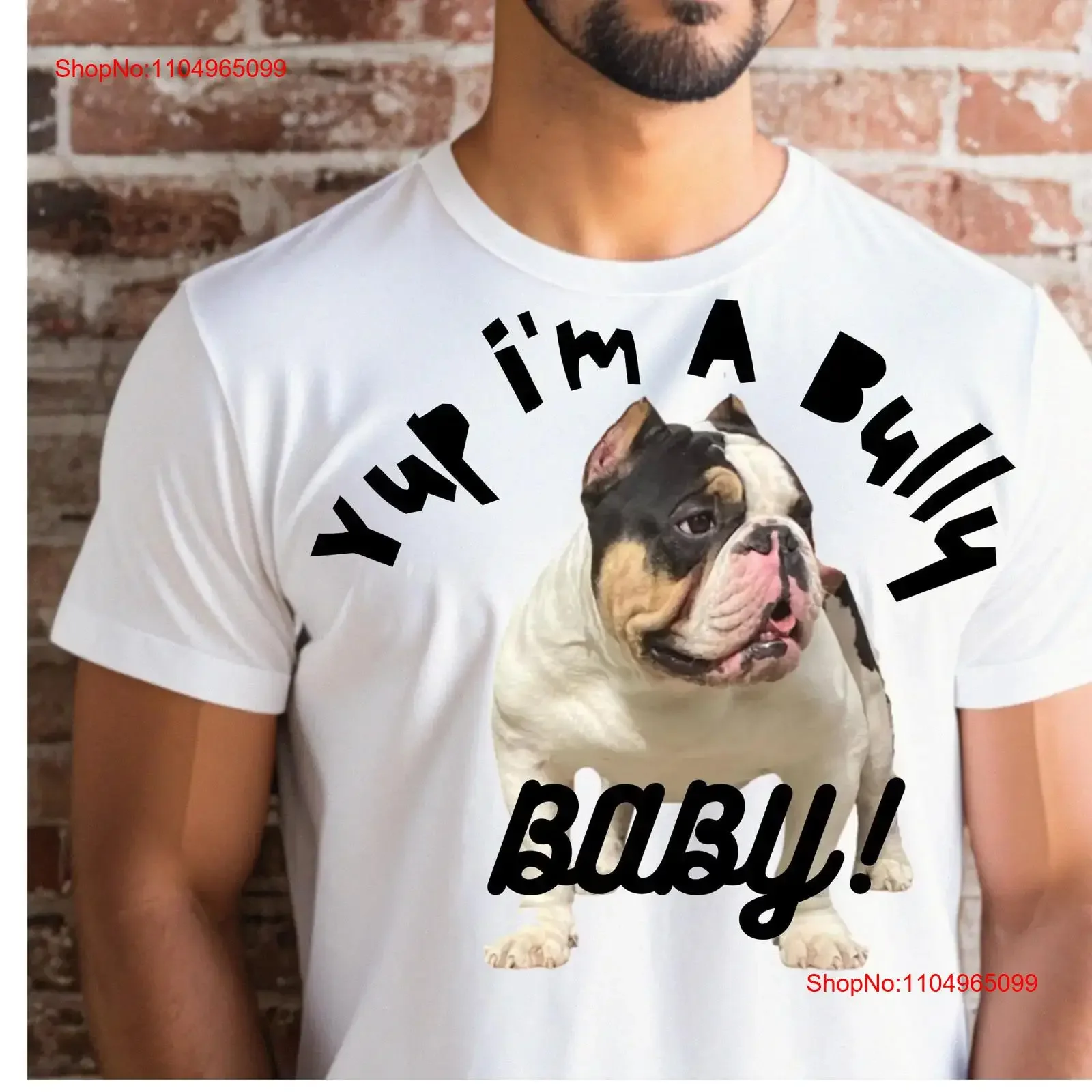 

Американская футболка I'm A Bully Baby Enthusiast Lovers Dog Bella Canvas 3001, винтажная стираная дизайнерская одежда унисекс слегка