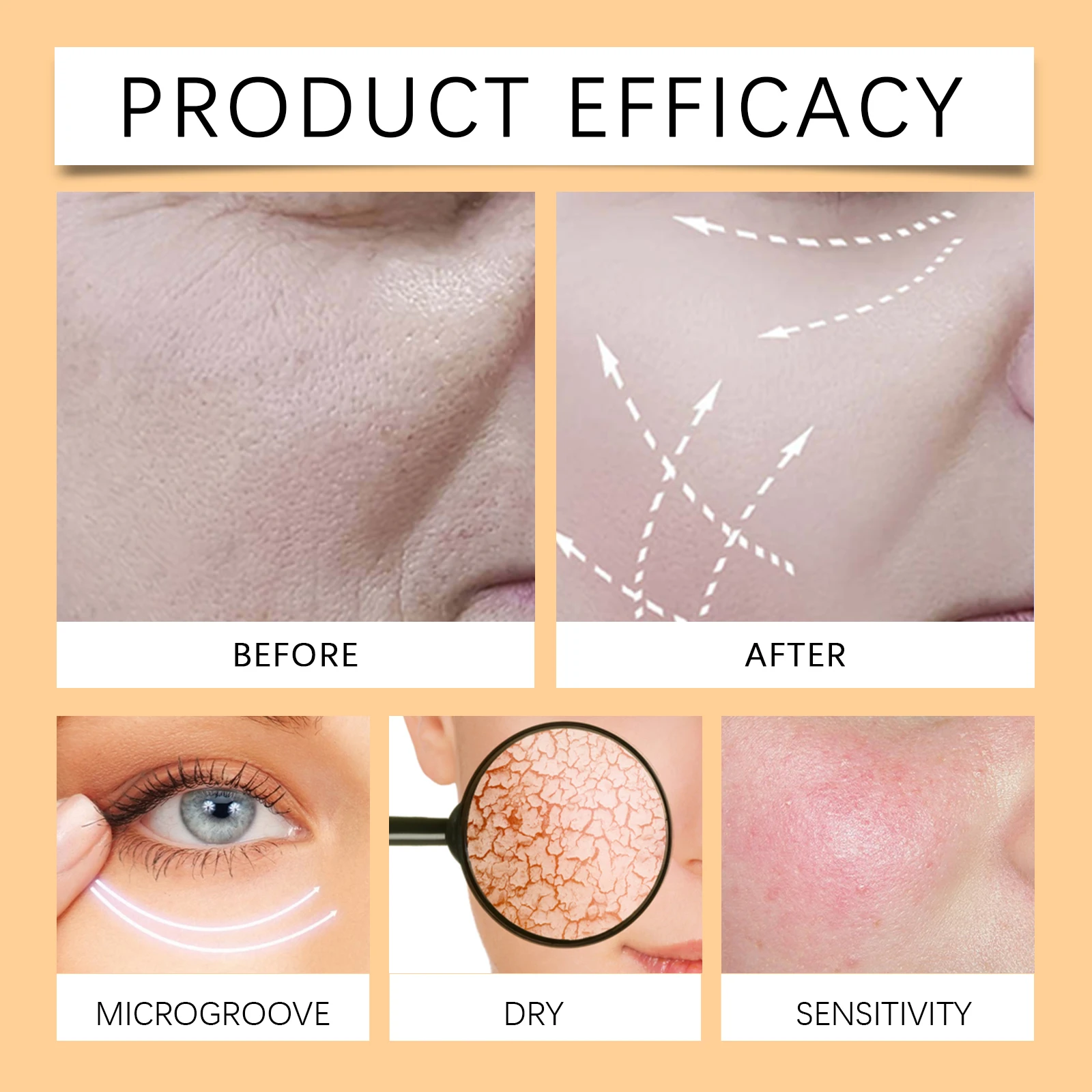 HOYGI حمض الهيالورونيك مصل الوجه فيتامين C رفع اشراق الوجه ترطيب إصلاح ثبات تخفيف احمرار تقليص المسام #4