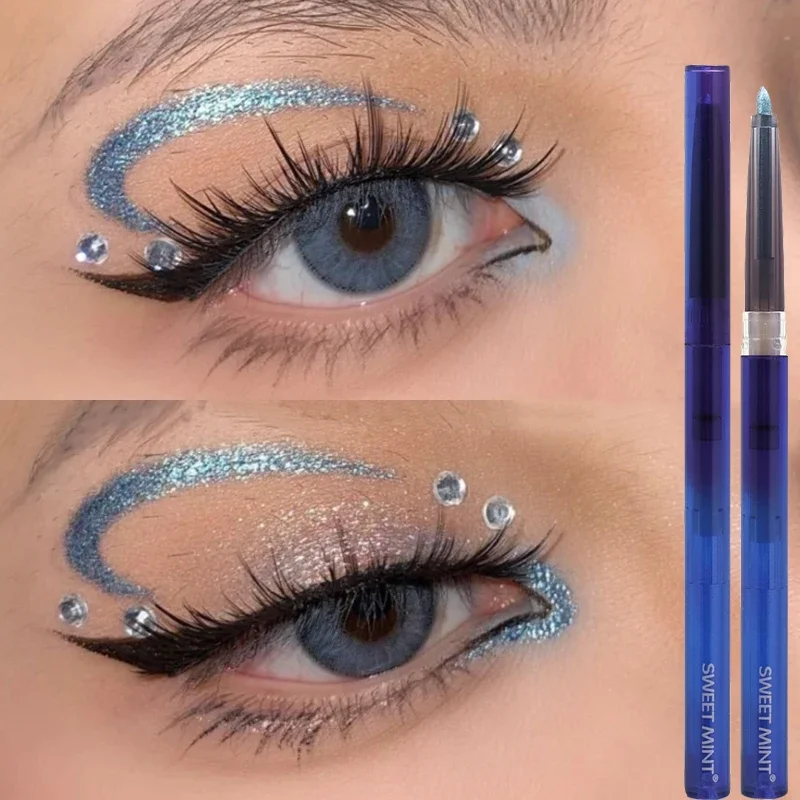 Pearlescent Shiny Eyeliner Pencil Green Purple Glitter Eye Shadow Lying Silkworm Pen Waterproof Beauty Cosmetics Women Makeup