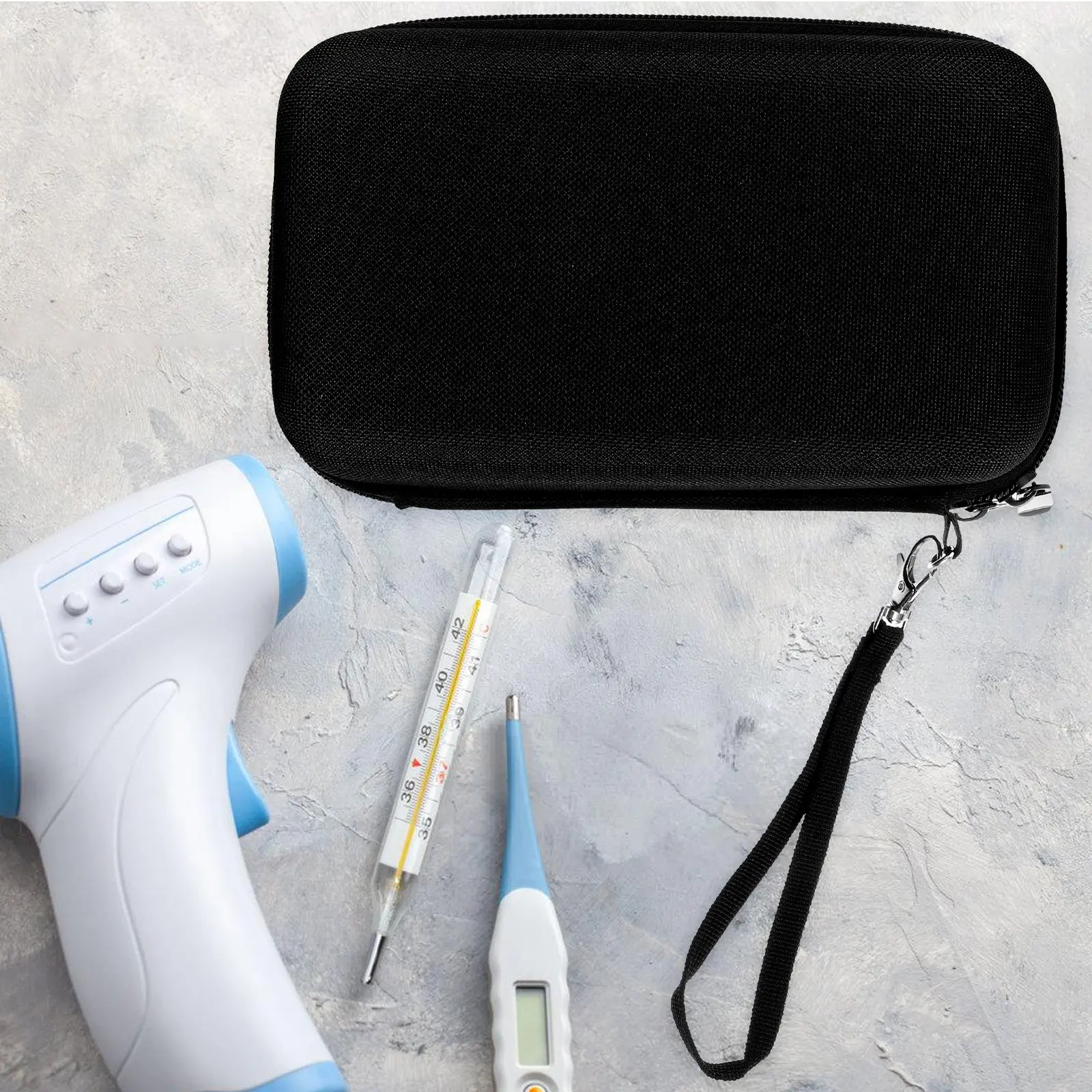 borsa-termica-per-termometri-digitali-frontali-e-auricolari-cerniera-resistente-chiusura-ermetica-fodera-interna-morbida-antigraffio