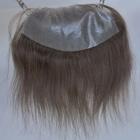 Мужской парик-накладка Eseewigs, коричневый, из полиуретана, 7x16 см