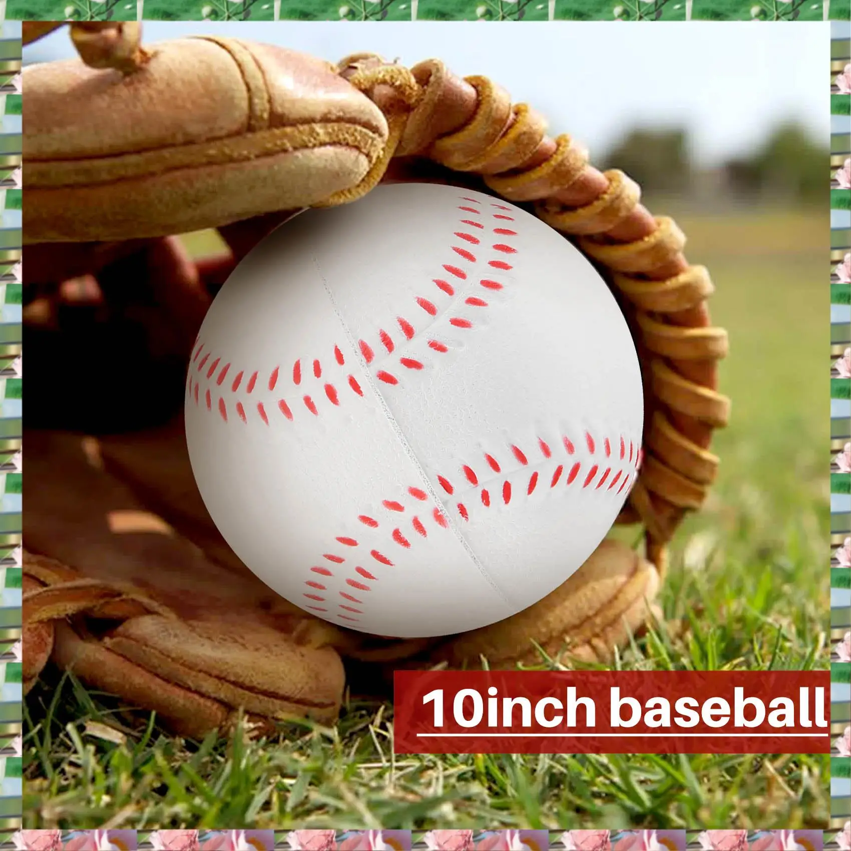 

Спортивный спортивный бейсбол, бейсбол с пониженным ударом, 10-дюймовый мягкий мяч для взрослых и молодежи для игровых соревнований, тренировок по лову, занятий спортом