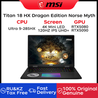 2025 MSI Titan 18 HX Dragon Edition Norse Myth Gaming Laptop 18 Inch UHD 4K Mini LED 120Hz Ultra 9-285HX 96GB 6TB RTX5090 PC