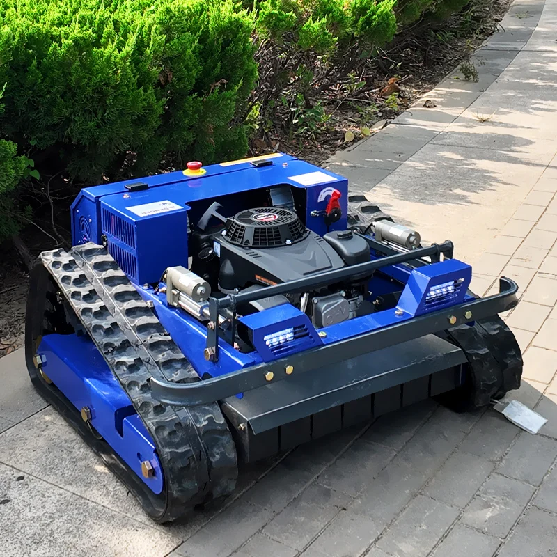 

Customizable intelligent engine continuous lawn mower, remote tracked gardening robot, four stroke DIY level