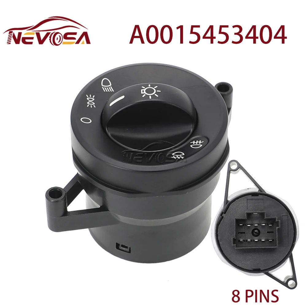 NEVOSA A0015451704 Headlamp Headlight Fog Switch For Mercedes-Benz Truck Actros/Antos/Arocs/Axor/Atego A9435450904 A0015453404