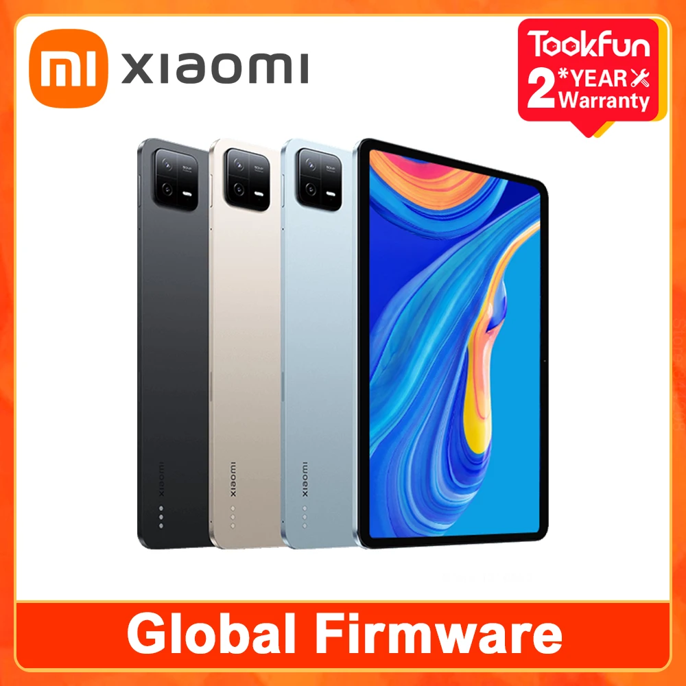 Firmware Global Xiaomi Mi Pad 6 Pro Tablet 11 pulgadas 2,8 K Ultra HD pantalla Dolby MIUI Pad 14 Android Google Play 8600 mAh batería