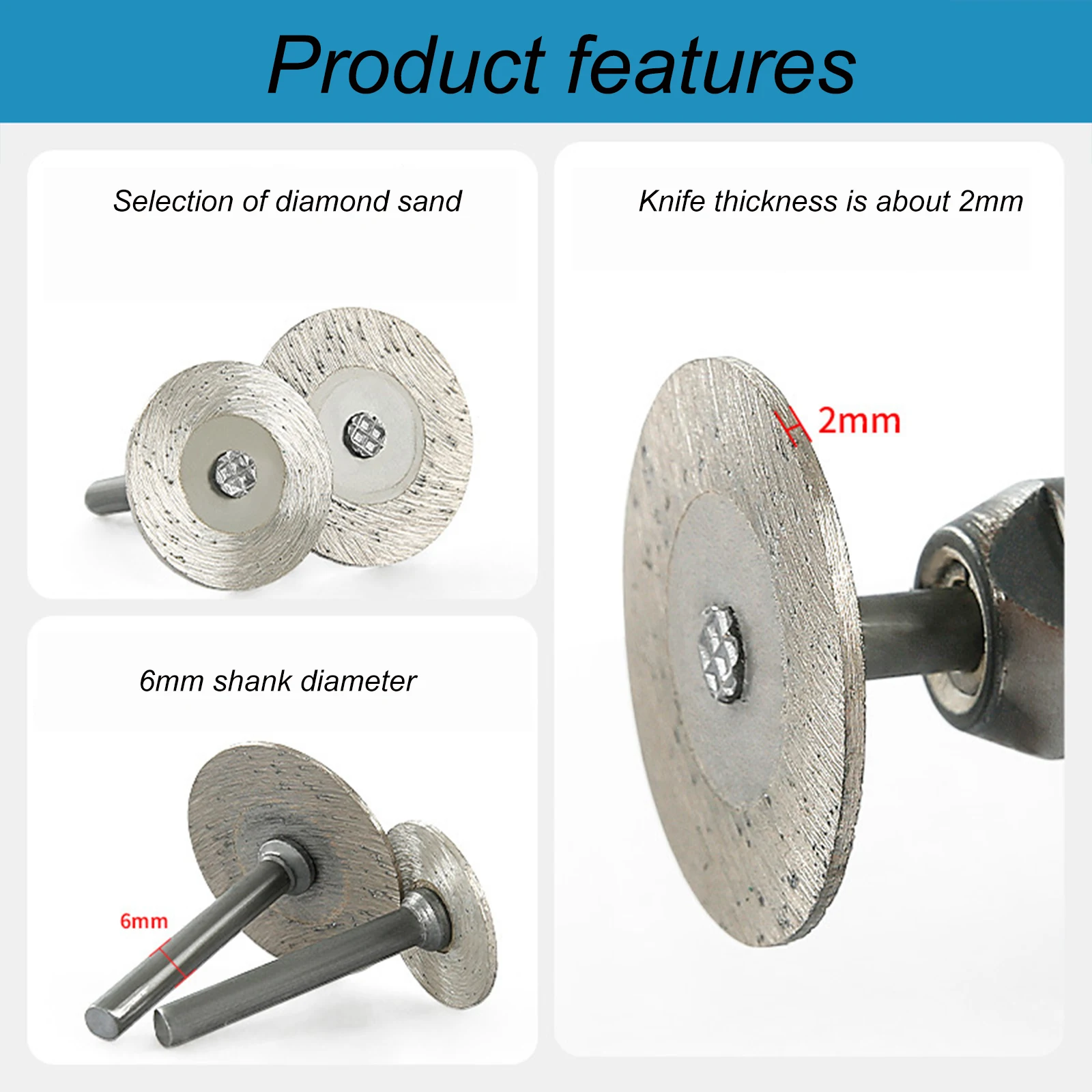 40mm Diamond Sintered Segment Saw Blade Stone cutting disc Granite Sandstone Concrete Lettering Carving Grinding tool