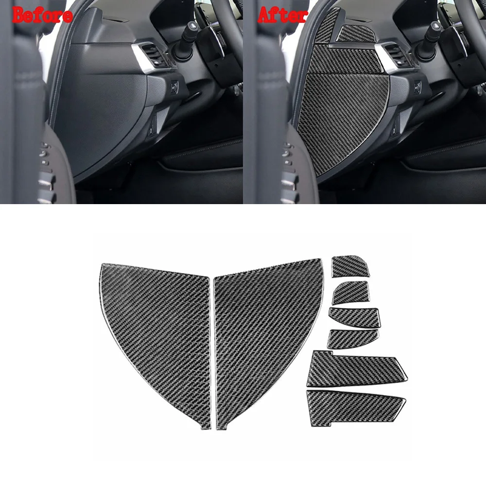 

for Accord 2018 2019 2020 2021 Car Dashboard Side Decorative Panel Cover Trim Stickers Interior Accessories Soft Carbon Fiber