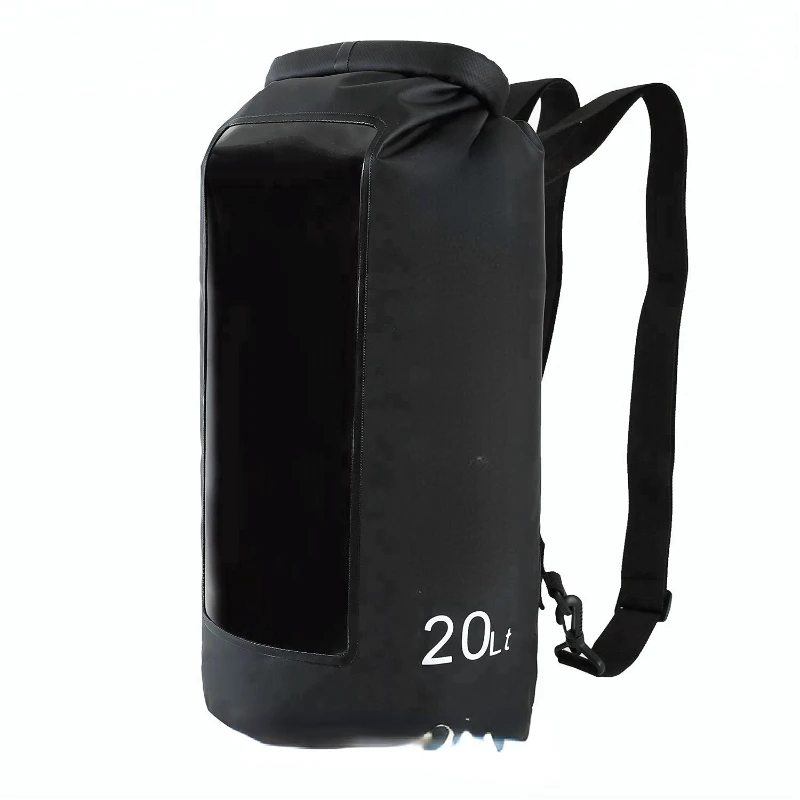 High Quality PVC Tarpaulin Waterproof Dry Bag Backpack 20L for Outdoor Camping Hiking