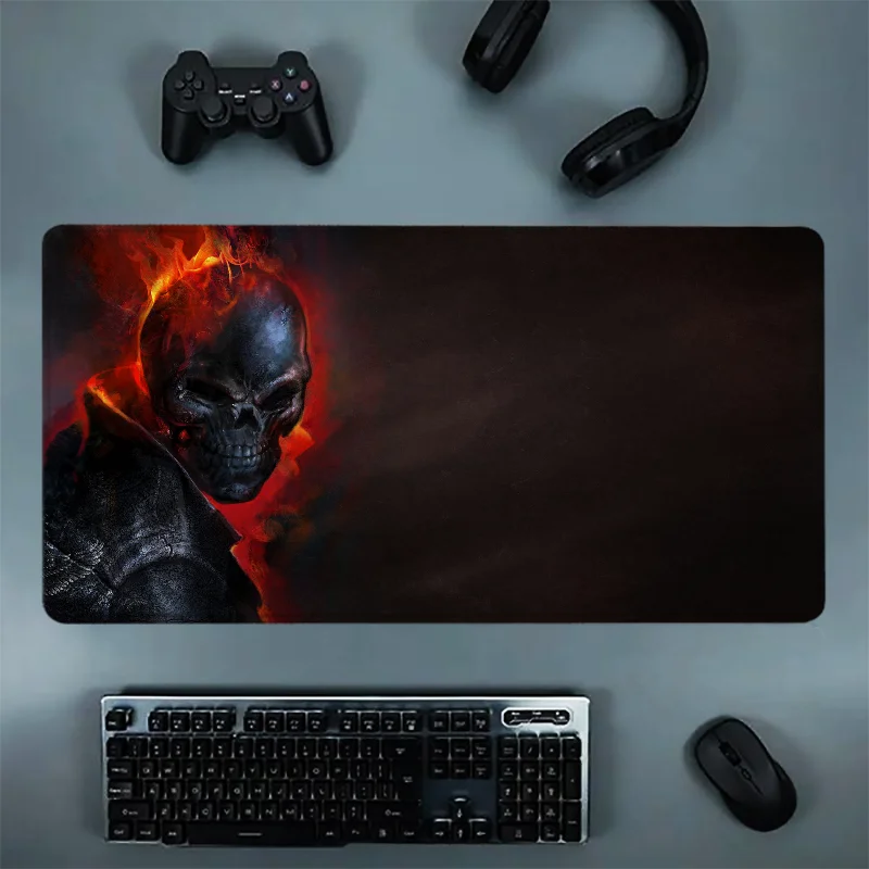 Skeleton Large Mouse Pad Anime Pc Accessories Mousepad Gamer Desk Mat Game Mats Deskmat Gaming Mause Office Pads Xxl Desktop