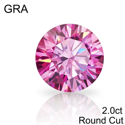 Pink Loose Moissanite 100% Real Lab Gemstone Stones For Women Jewelry Diamond Ring Material GRA Round/Pear/Emerald/Oval Cut - Image 39
