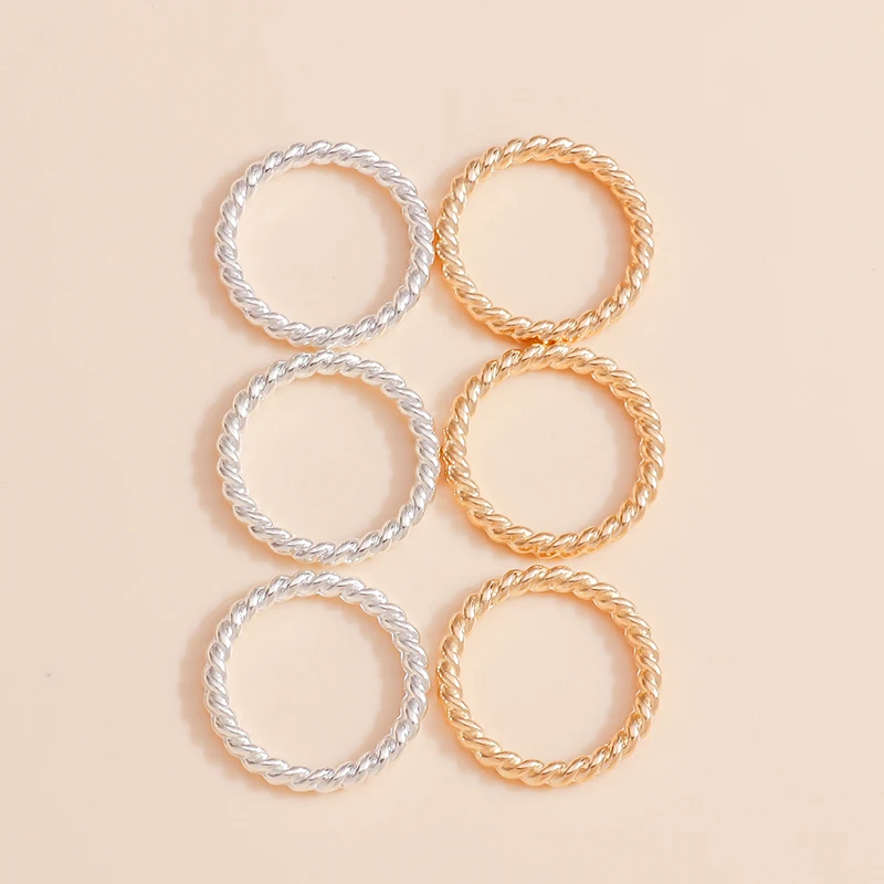 

Leslie 20pcs 20mm Metal Alloy Hollow Round Circle Charms Pendant for DIY Necklace Bracelet Earrings Handmade Jewelry Craft