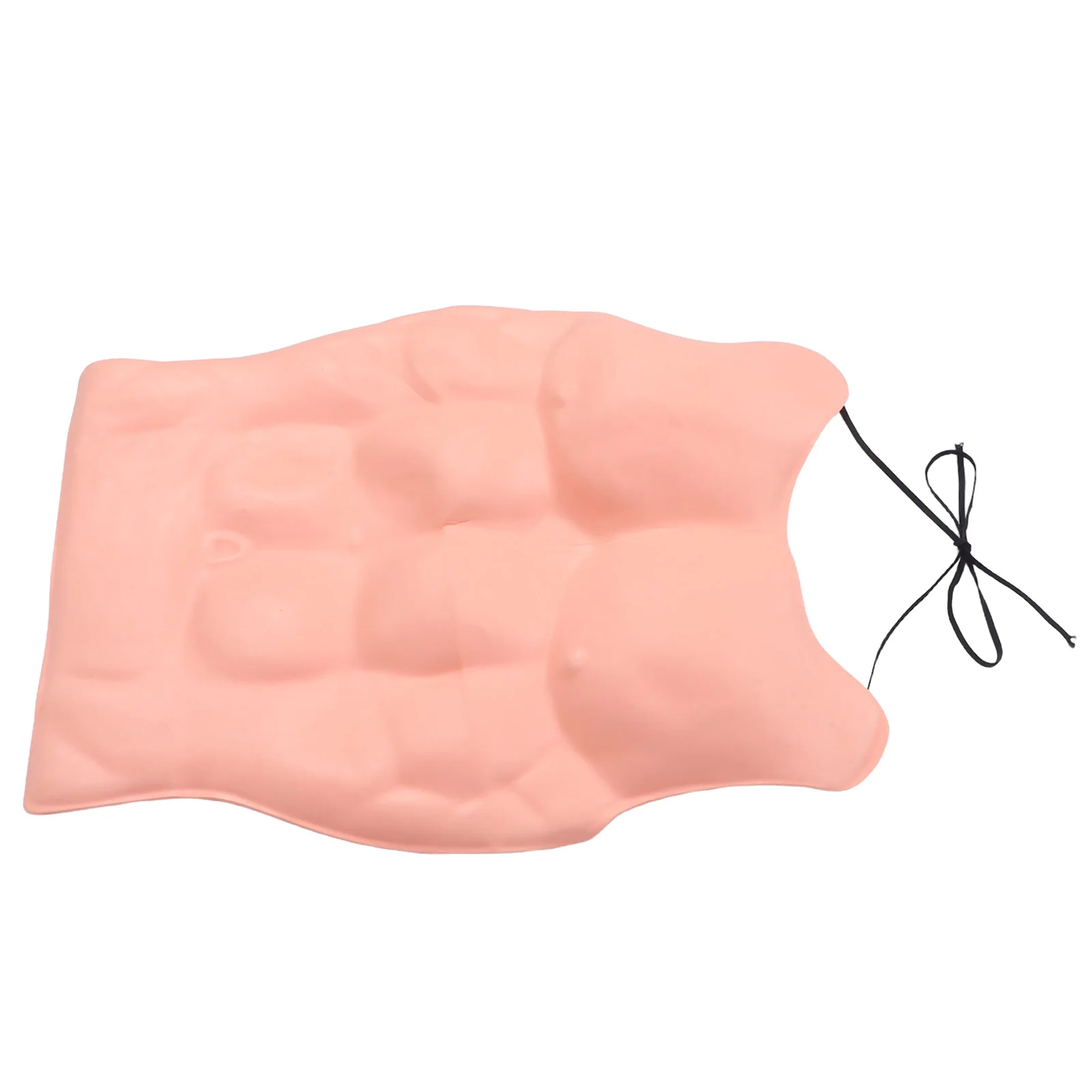 

Fake Pectoral Muscle Eva Costume Lightweight Ribbon Tie Halloween Cosplay Dress Up Prop Fake Pectoral Muscle