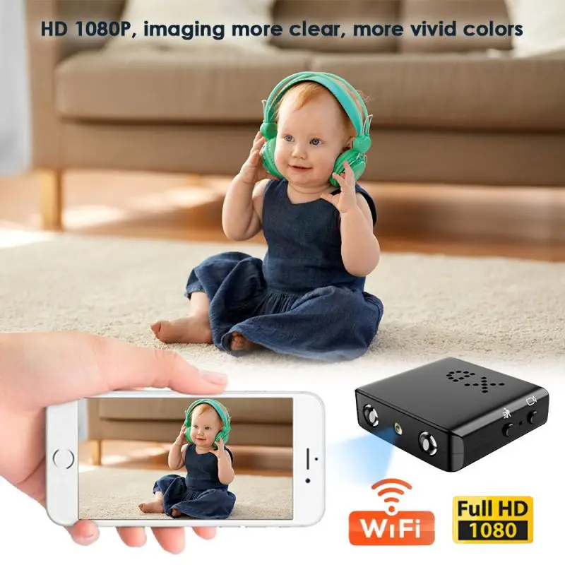 XD Mini Camera WIFI 1080P Wireless Small Camcorders Portable Mini Cam Intelligent Infrared Night Vision Security Camera