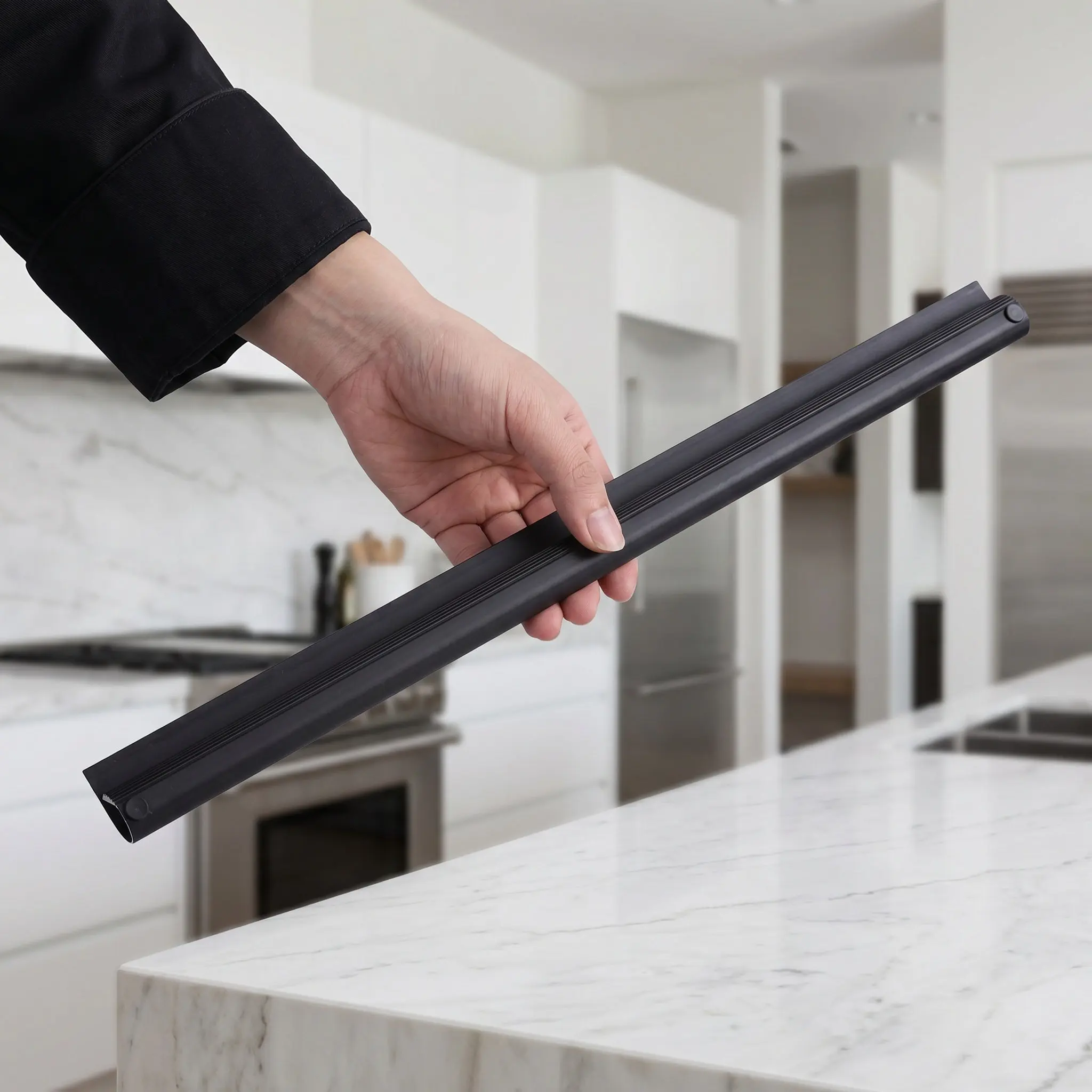 Restaurant Ticket Rack 19.7 Inch Aluminum Magnesium Slip Holder Kitchen Organizer Wall Mounted Order Receipt Strip for Cafe Bar