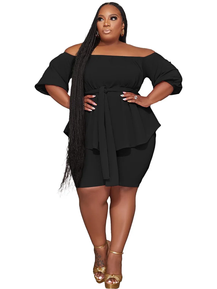 Wmstar Plus Size New In Matching Sets Two Piece Sets Women Loose Top Shorts Tracksuit Casual Summer Wholesale Dropshipping 2023