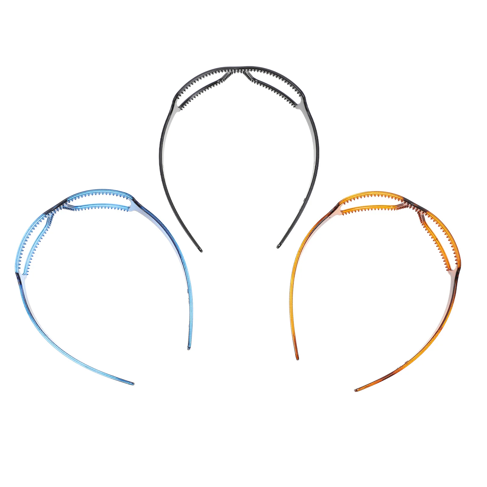 

3Pcs Creative Glasses Headbands Artistic Durable Hairbands Fashion Hair Accessories for Daily Wearing Work School Party