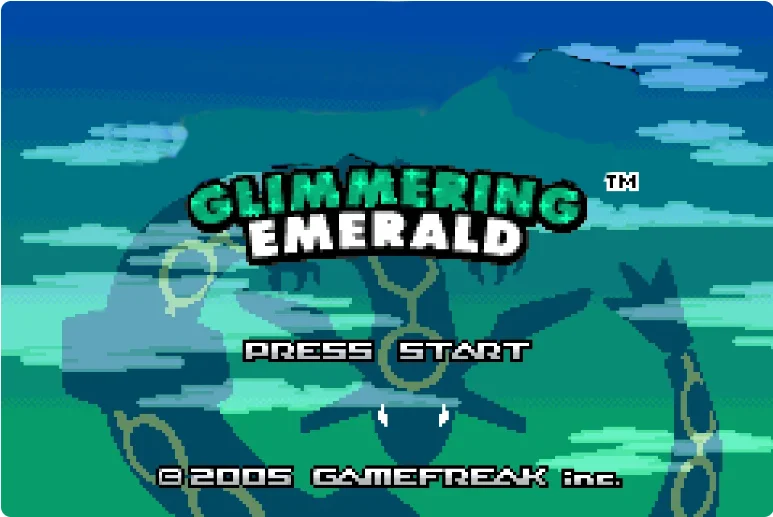 32bit game card : Glimmering Emerald ( USA Version!! English Language!! )