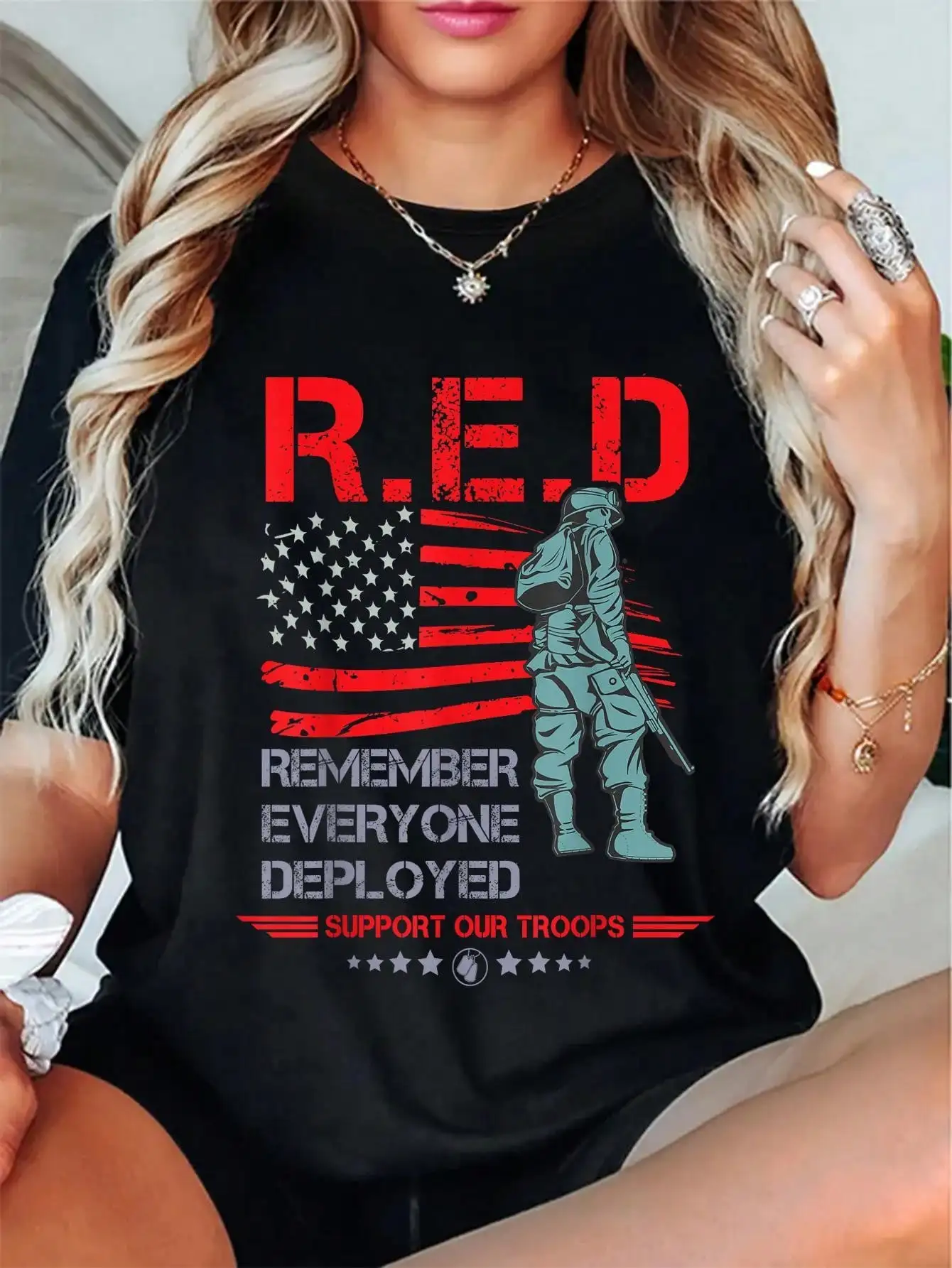 

Red Friday Military Shirt, Remember Everyone Deployed T-Shirt Fashion Printing Tshirt