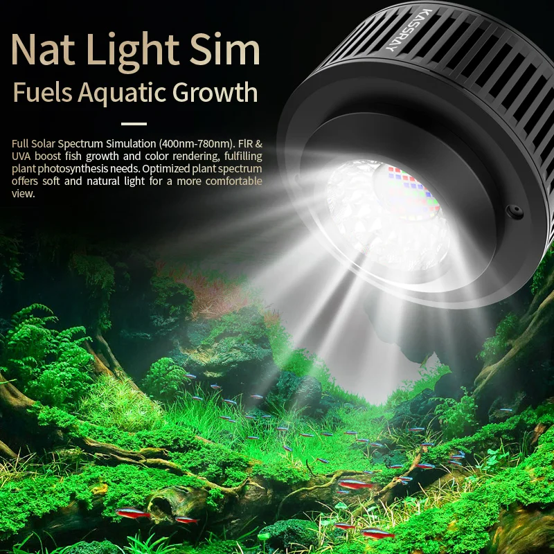 KASSRAY K5/K9Pro Aquarium Plant Light Full Spectrum Freshwater LED
