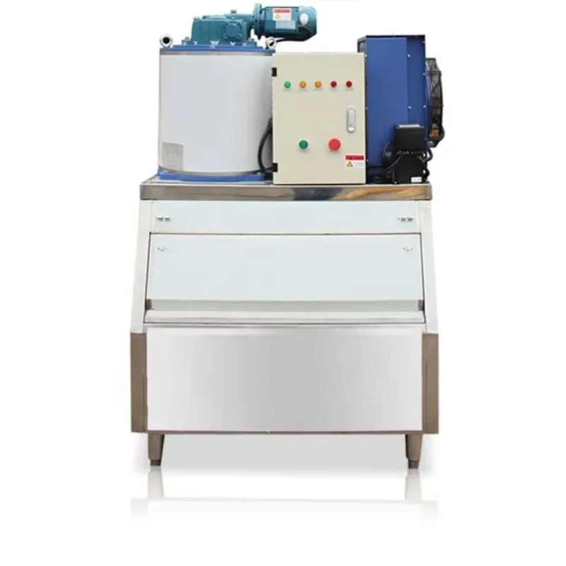 High Efficiency Industrial Flake Ice Machine 1Ton 24h Commercial for Concrete Cooling Custom