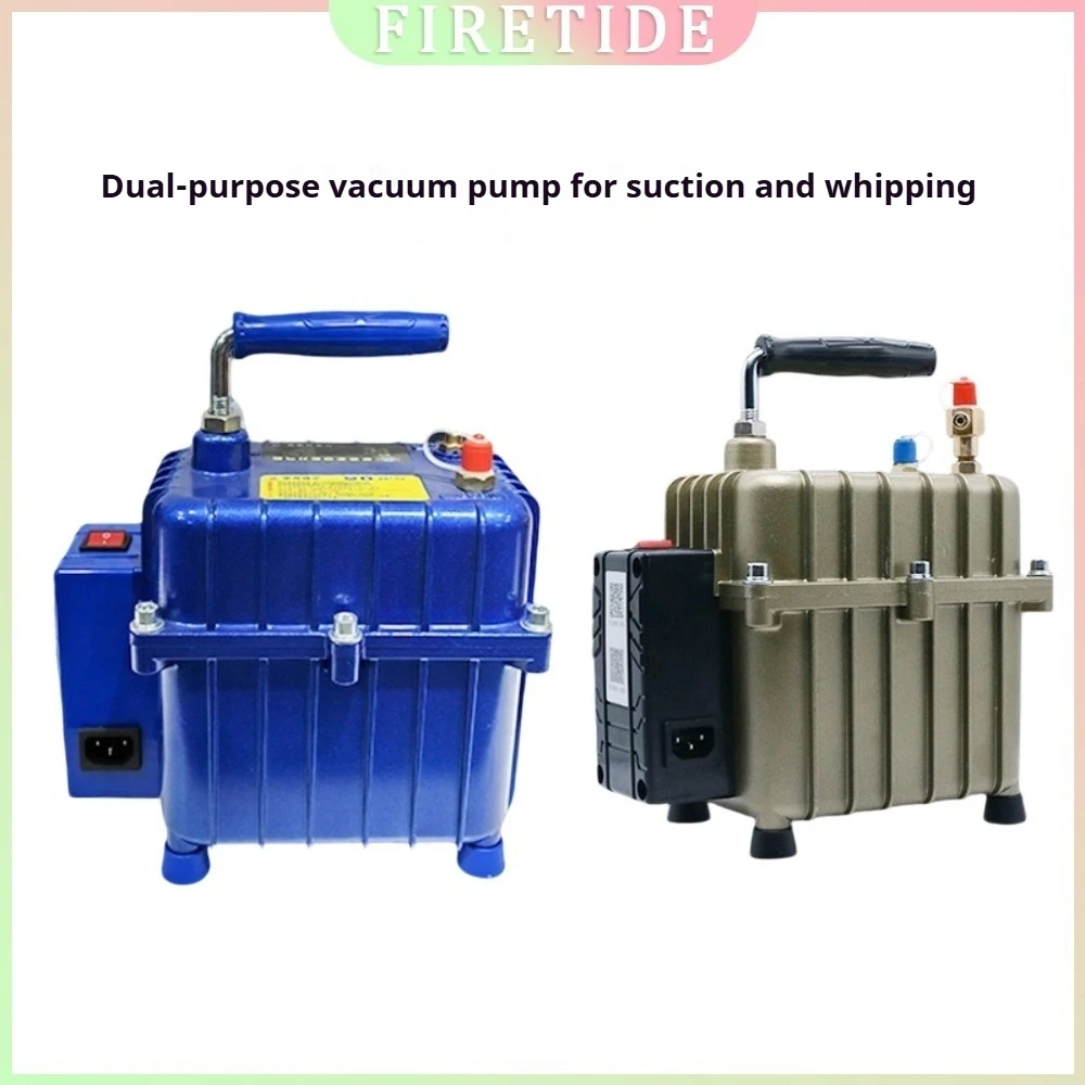 Portable Vacuum Pump for Car AC, Electric Air Conditioning Evacuation Tool for HVAC Refrigerant Recovery & Recharge