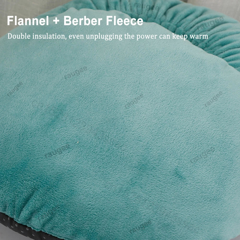 발 히터 USB 발 온열기 전기 발 난방 패드 빠른 가열 발 온열기 부드러운 플러시 열 발 온열기 가정용 침실용