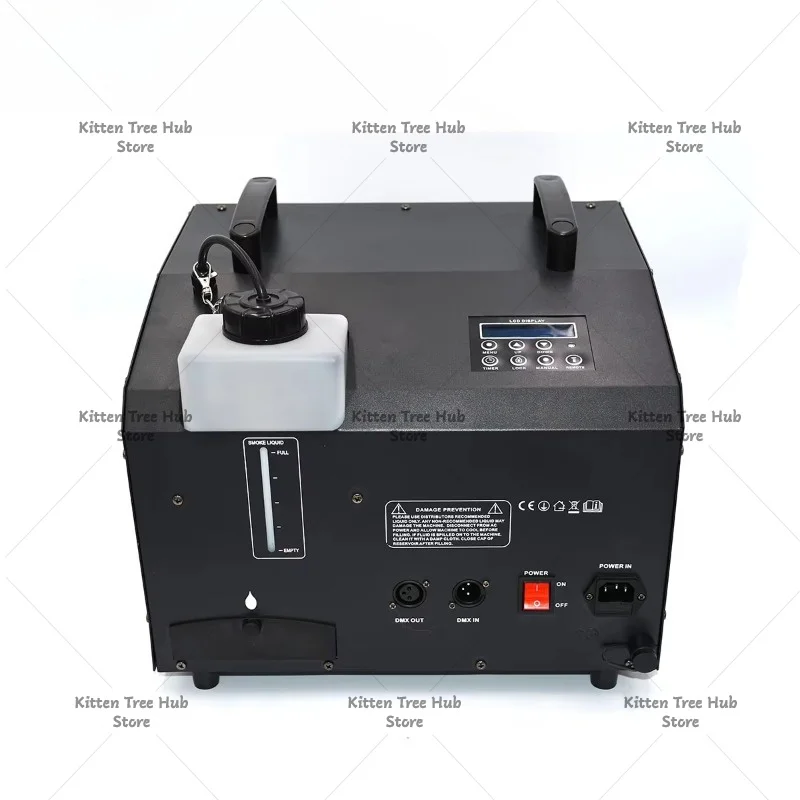 Bubble Liquid & E-liquid Smoke Filling Bubble Machine 18 Light Emitting Diodes Output 1500 Watts Party Smoke Bubble Machine