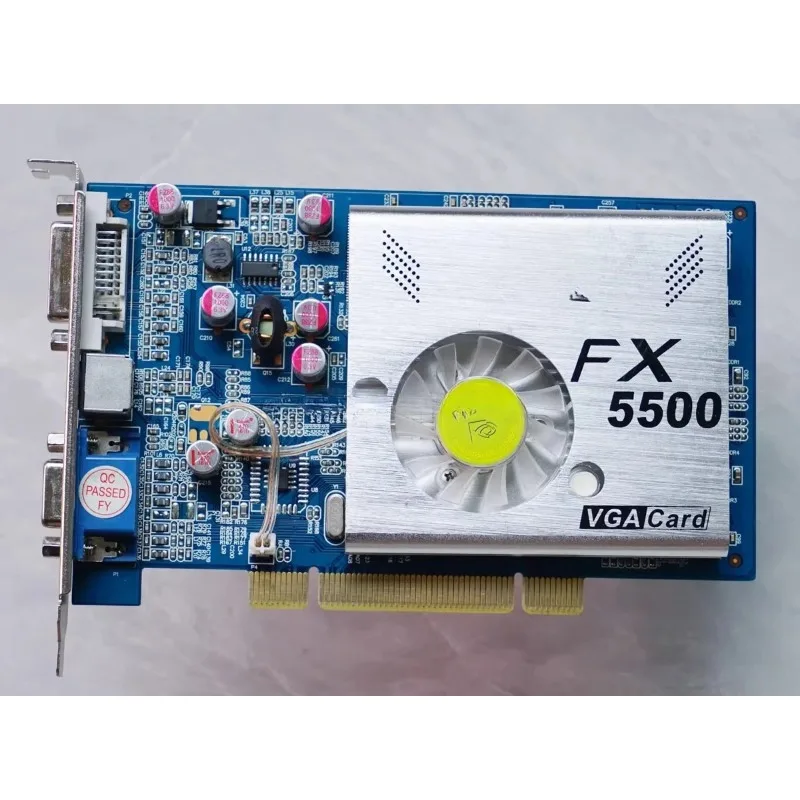 FX5500 PCI Industrial Video Graphics Card, Legacy PCI Slot GPU for Industrial PC & Retro Desktop System