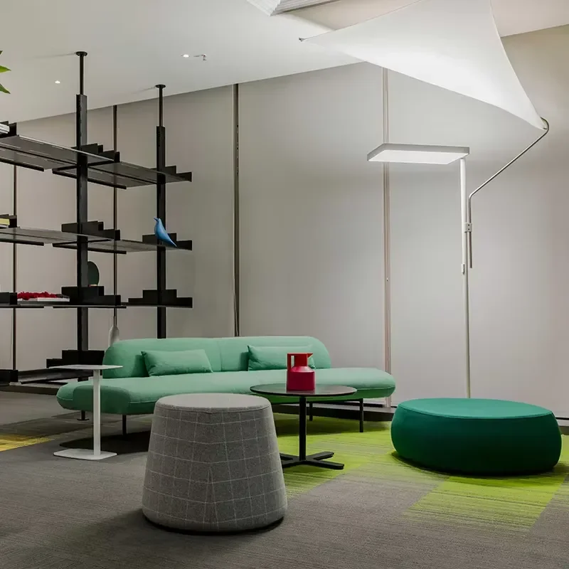 Multifunctional curved conference sofa with ergonomic commercial seating for reception/office lounge areas