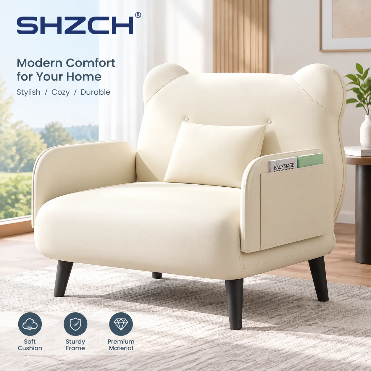 Single sofa bed, folding, sofa, dual-use, simple, small apartment, living room, lazy, reclining, sleeping, narrow version